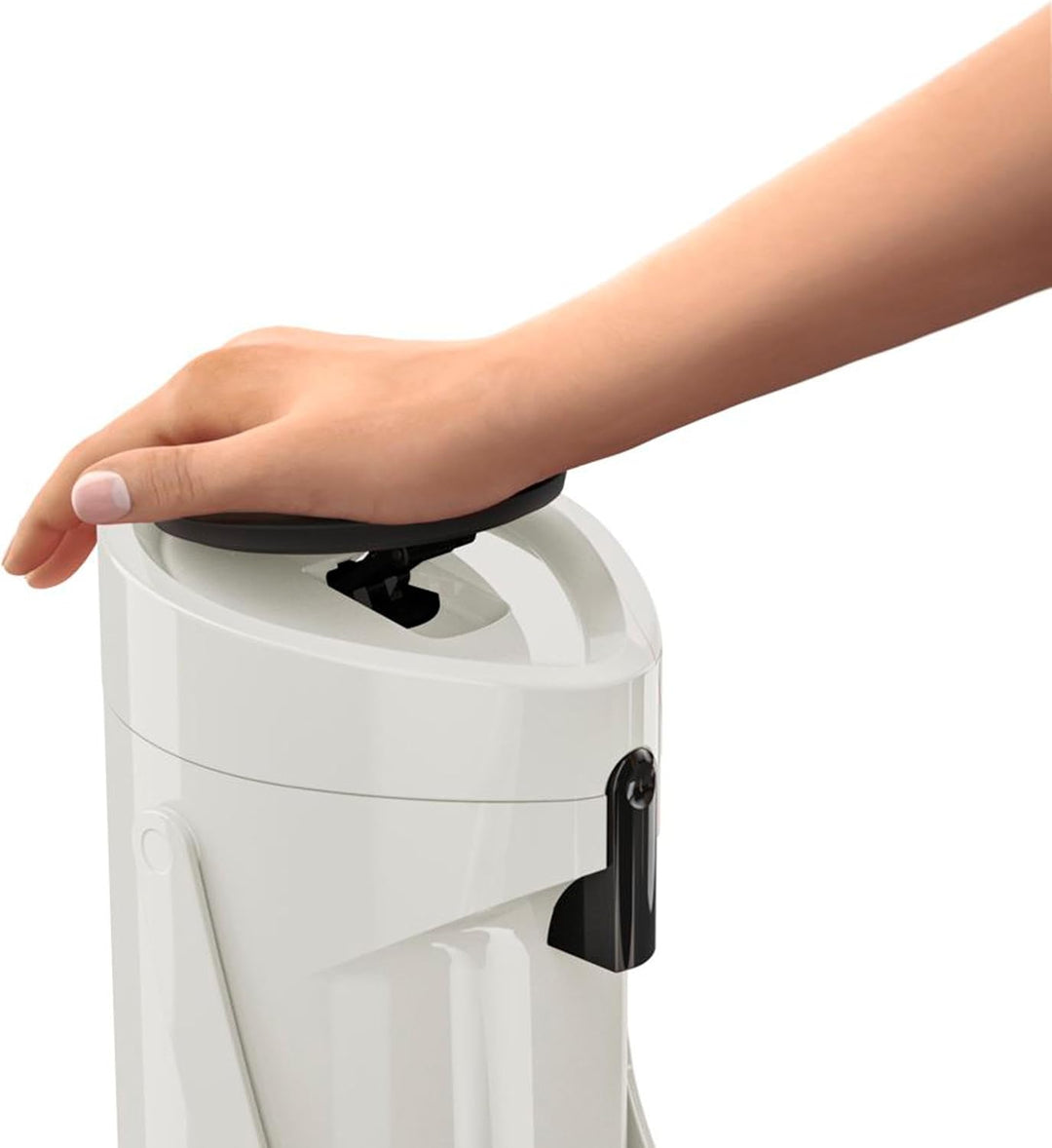 Tefal K3140214 Pumpthermoskanne, Kunststoff, Weiss, Weiss