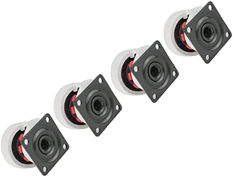 FTVOGUE Schwenkräder 4Stück 1.5"Retractable Leveling Caster Industriemaschine Schwenkrolle 330lbs Ka