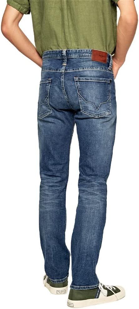 Pepe Jeans Herren Jeans Kingston Zip Jeans 28W / 28L Blue (Denim-z23), 28W / 28L Blue (Denim-z23)