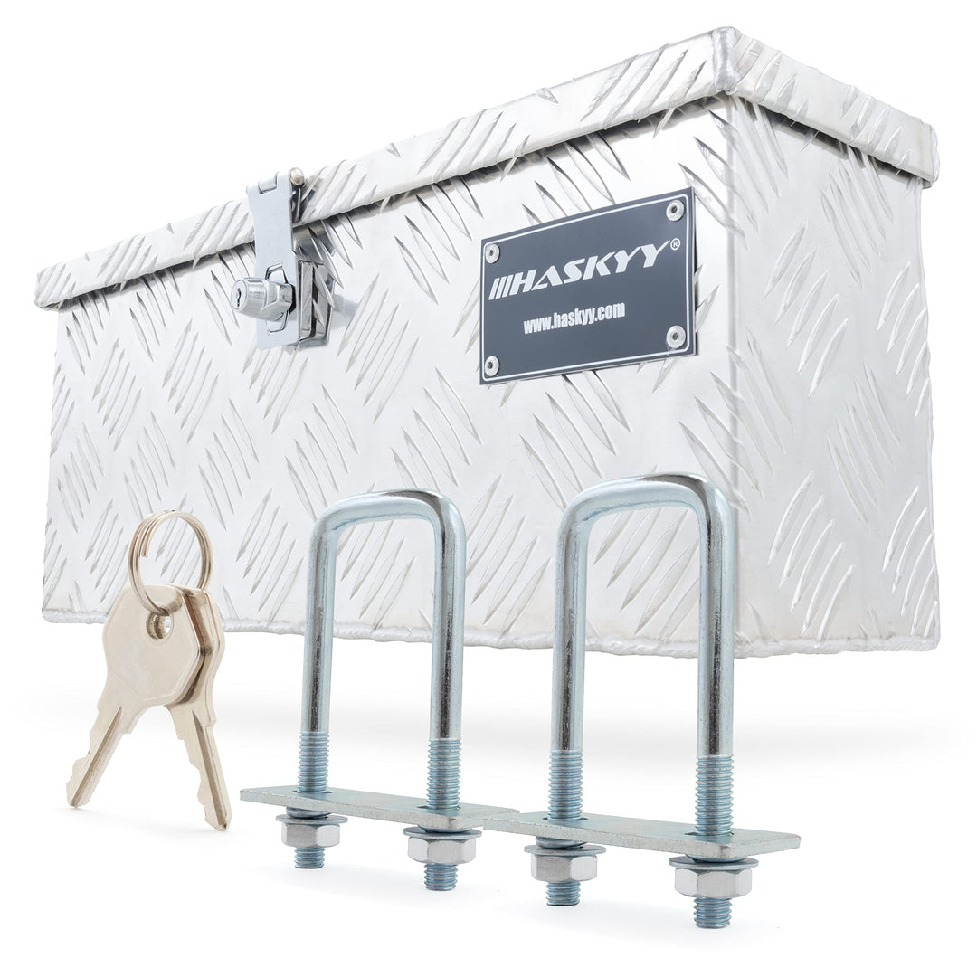 Aluminium Transportbox 485x140x200 mm Truckbox Deichselbox Werkzeugkasten Alubox Alukoffer Alubox S,