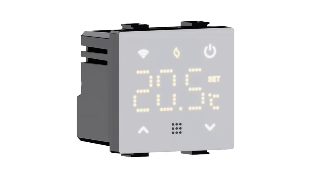TUYA WLAN-Thermostat, programmierbares Modul, 2P, 240 V, Touch-Display mit Hintergrundbeleuchtung, w
