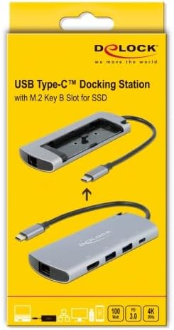 Delock 87767 USB Type-C™ Dockingstation mit M.2 Slot - 4K HDMI/USB/LAN/PD 3.0