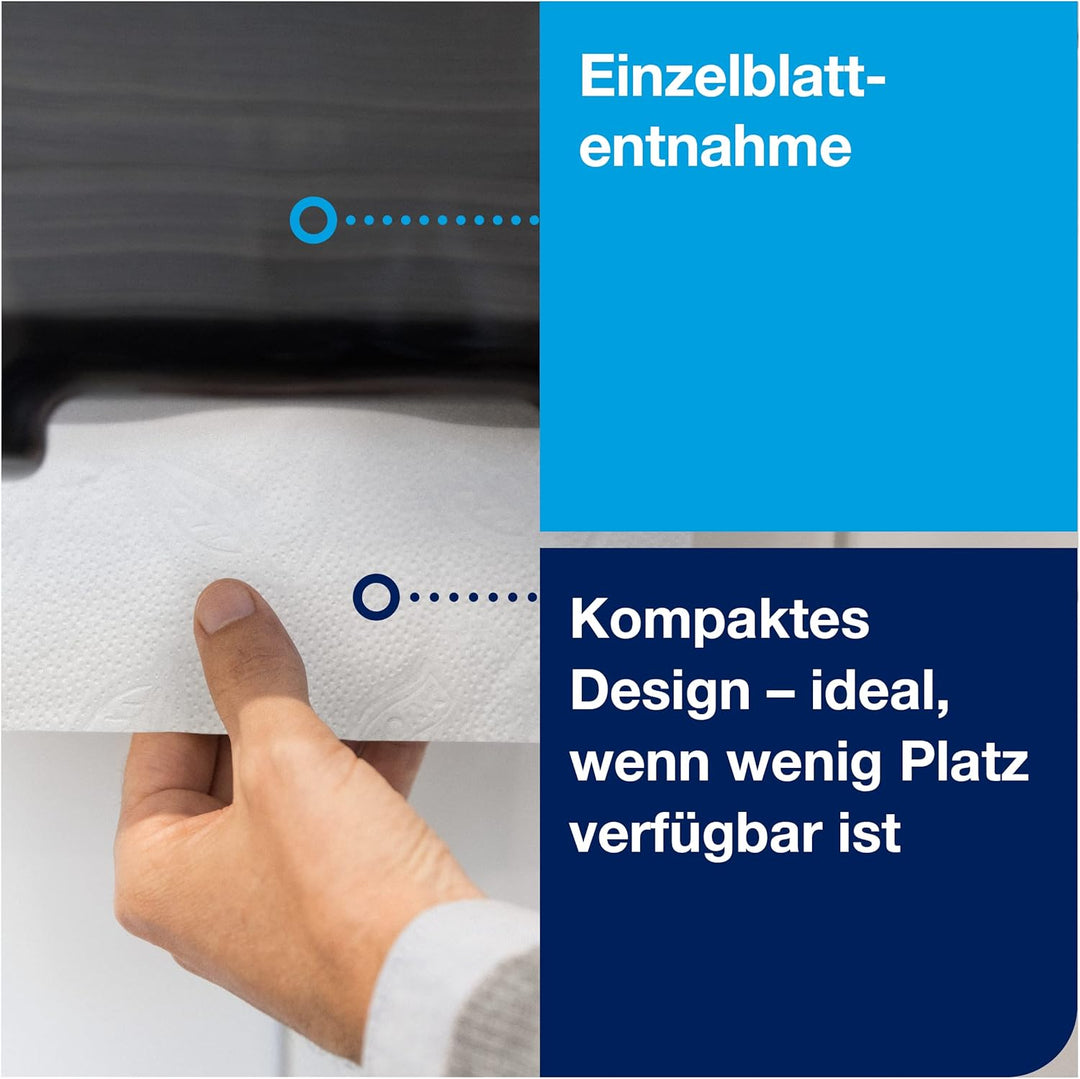 Tork Mini Spender für Zickzack und Lagenfalz Papierhandtücher 553108, Elevation Design - Kompakter H
