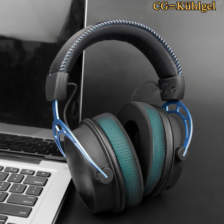 SOULWIT Kühlgel Ersatzpolster Ersatz Ohrpolster Polster für HyperX Cloud 2/3/1/Alpha/Flight/Stinger/