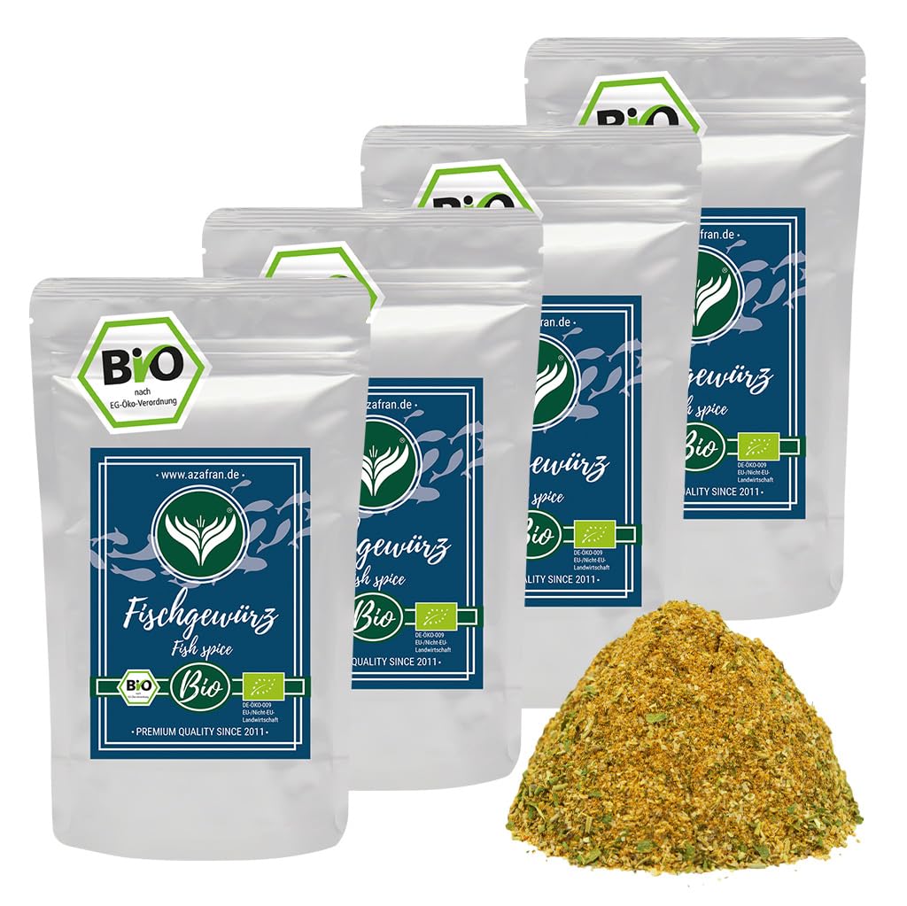 Azafran BIO Fischgewürz - Fisch und Scampi Gewürz/Gewürzzubereitung 1kg 1 kg (1er Pack), 1 kg (1er P