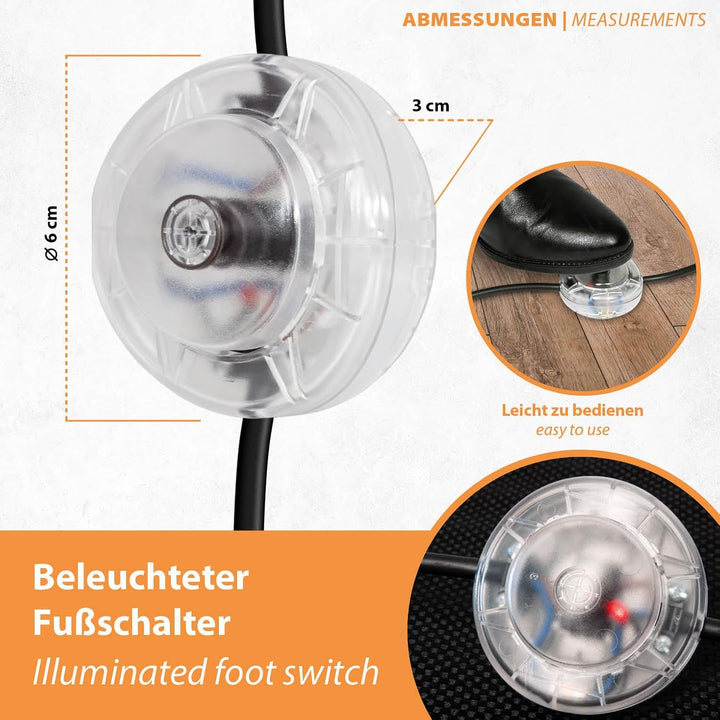 Mi-Heat Chenille Braun 50x75cm Elektrische Heizmatte Bodenheizung Beheizbare Fussmatte 230V 100W Inf