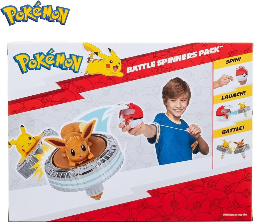 Pokémon PKW4399 - Battle Spinner - Evoli, offizielles Spielset, Evoli