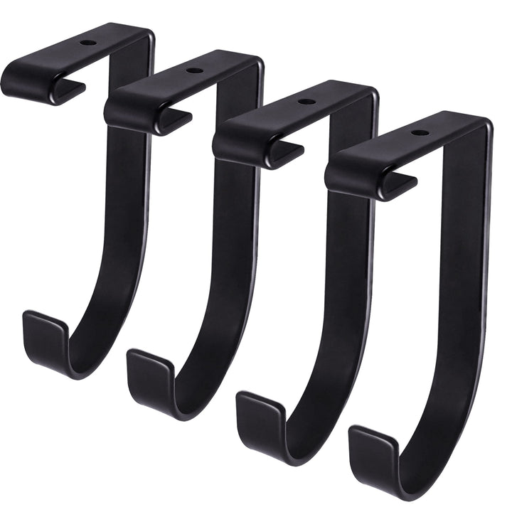 4 Stück Heavy Duty Add-On Flat Hook Zubehör für Garagendecken- und Wandaufbewahrung, legierter Stahl
