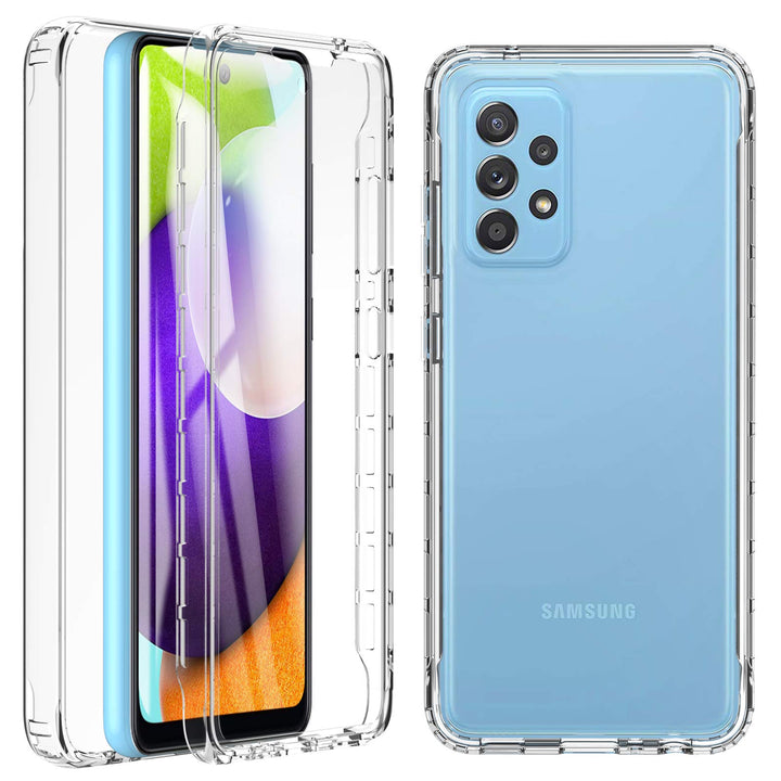 OWKEY für Samsung Galaxy A52 5G&4G / A52s 5G Hülle, 360 Grad Stossfest Handyhülle Silikon Roubst Cov