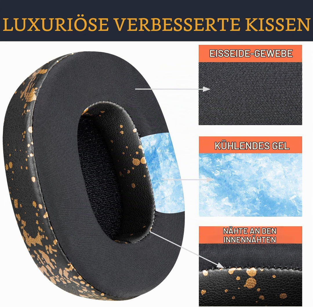 SOULWIT Kühlgel Ersatz Ersatzpolster Polster Ohrpolster für Skullcandy Hesh 3/ANC/Evo &amp; Crusher Wire