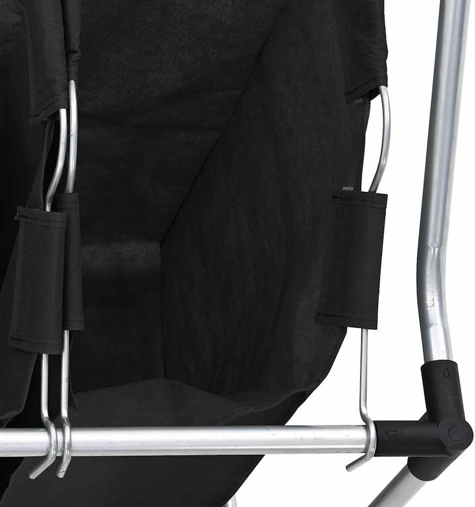 vidaXL Wäschekorb mit 3 Taschen Rollen Wäschewagen Wäschesammler Wäschesortierer Wäschebox Wäschesac