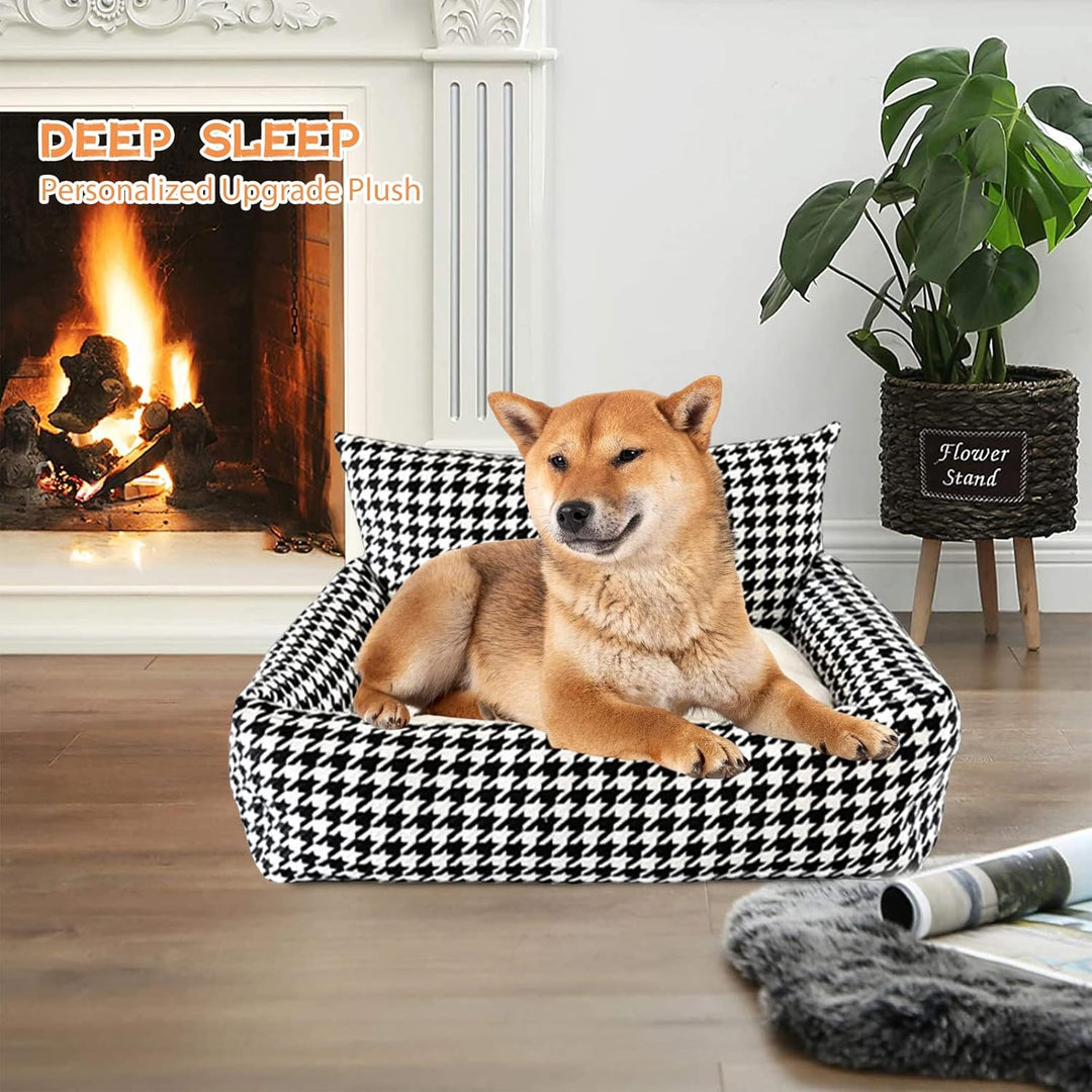 PETCUTE Orthopädisches Hundebett,Hundekorb Waschbar,Rutschfestes Hundesofa,Super Weich Haustierbett