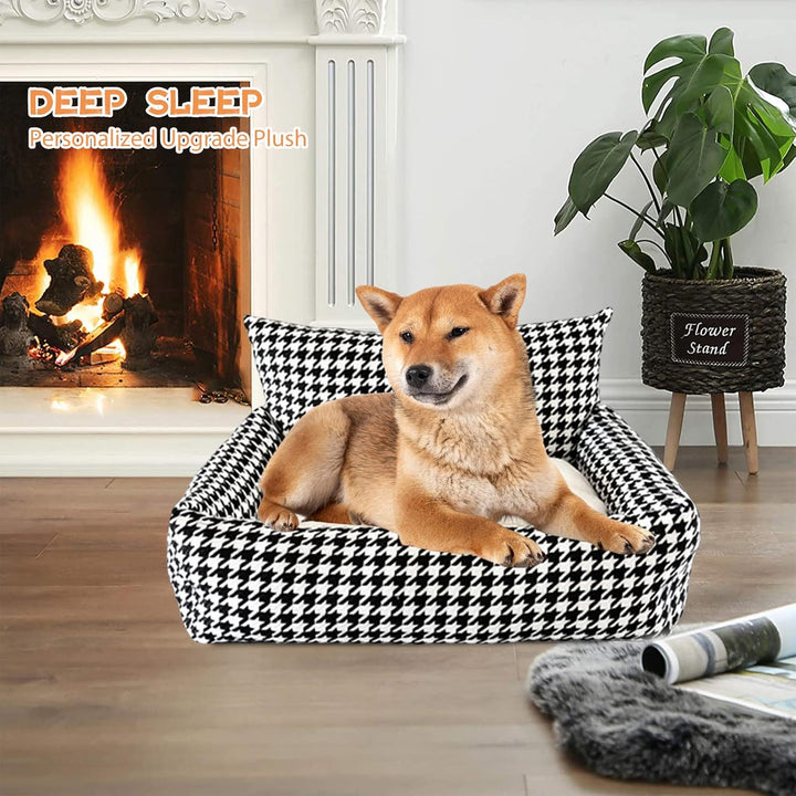 PETCUTE Orthopädisches Hundebett,Hundekorb Waschbar,Rutschfestes Hundesofa,Super Weich Haustierbett
