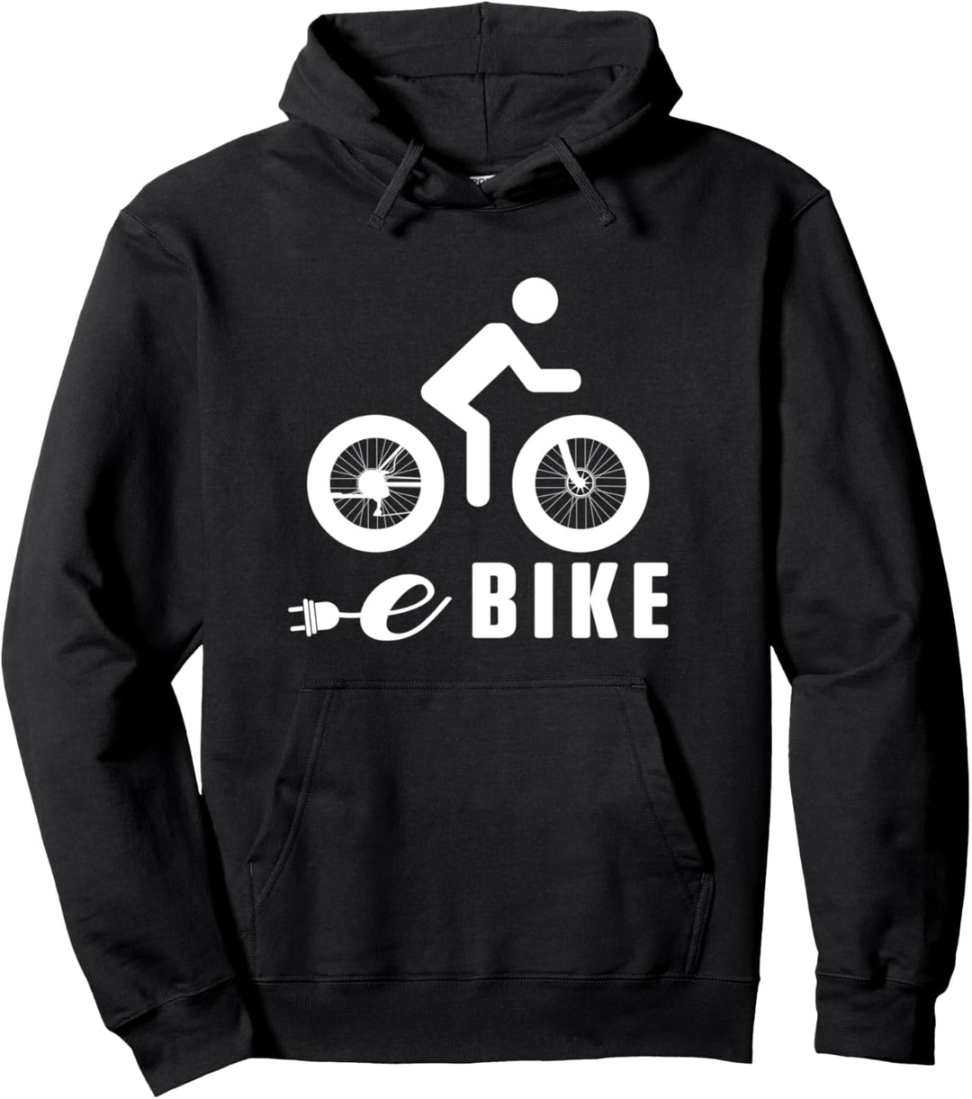 E-Bike Fahrrad Bike Rad Elektrofahrrad Radsport Geschenk Pullover Hoodie