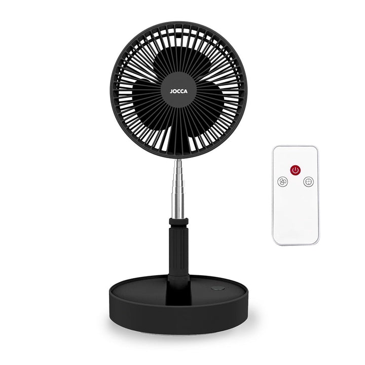 Jocca - Standventilator mit Fernbedienung | Wiederaufladbarer 7200mAh Akku | Tragbarer Ventilator |