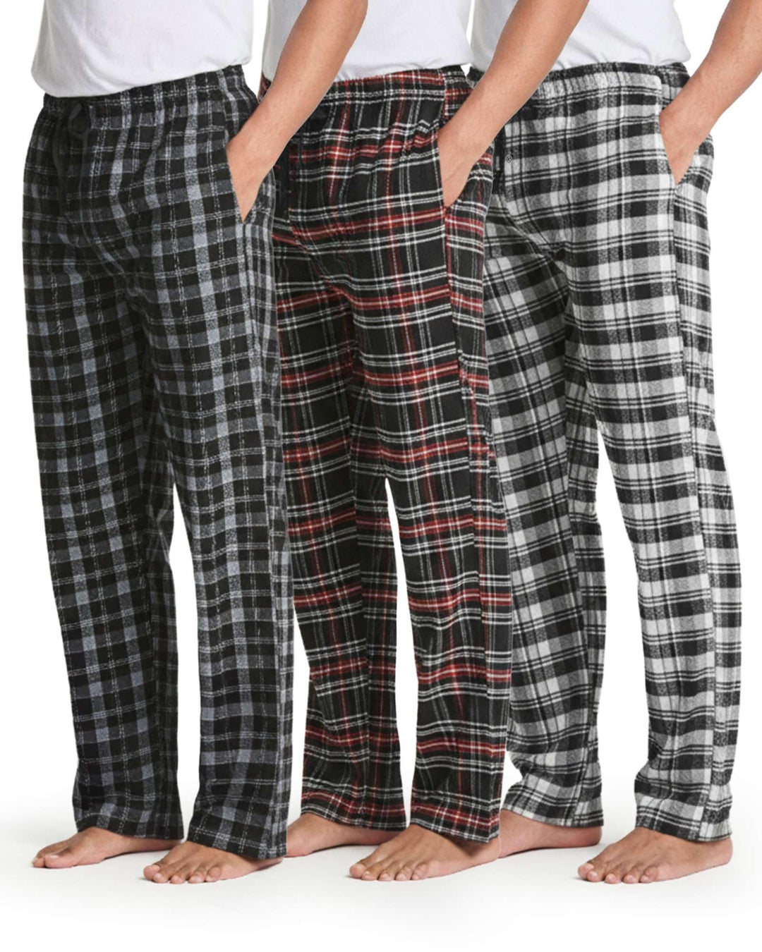 Real Essentials Herren Flanell Flanell, S Flanell-Set 3