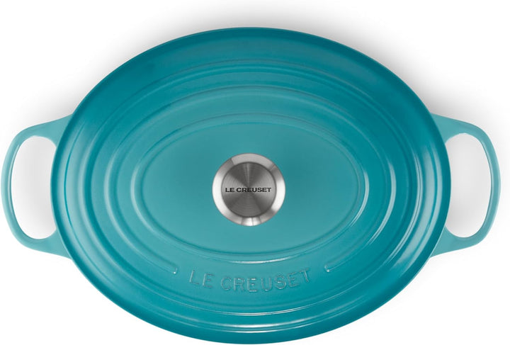 Le Creuset Signature Gusseisen-Bräter mit Deckel, Ø 31 cm, Oval, Für alle Herdarten und Induktion ge