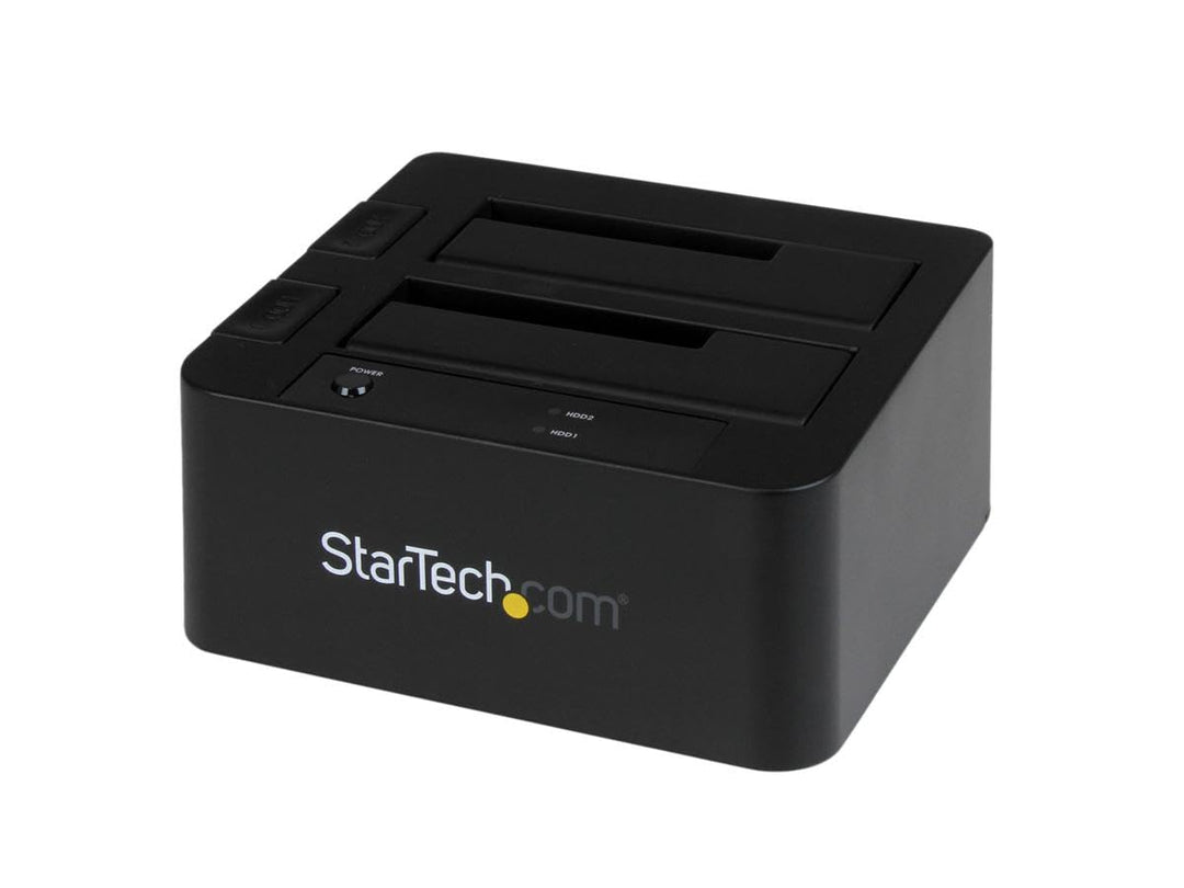 StarTech.com 2-fach USB 3.0 / eSATA Festplatten Dockingstation mit UASP für 2,5/3,5 Zoll SSD / HDD,