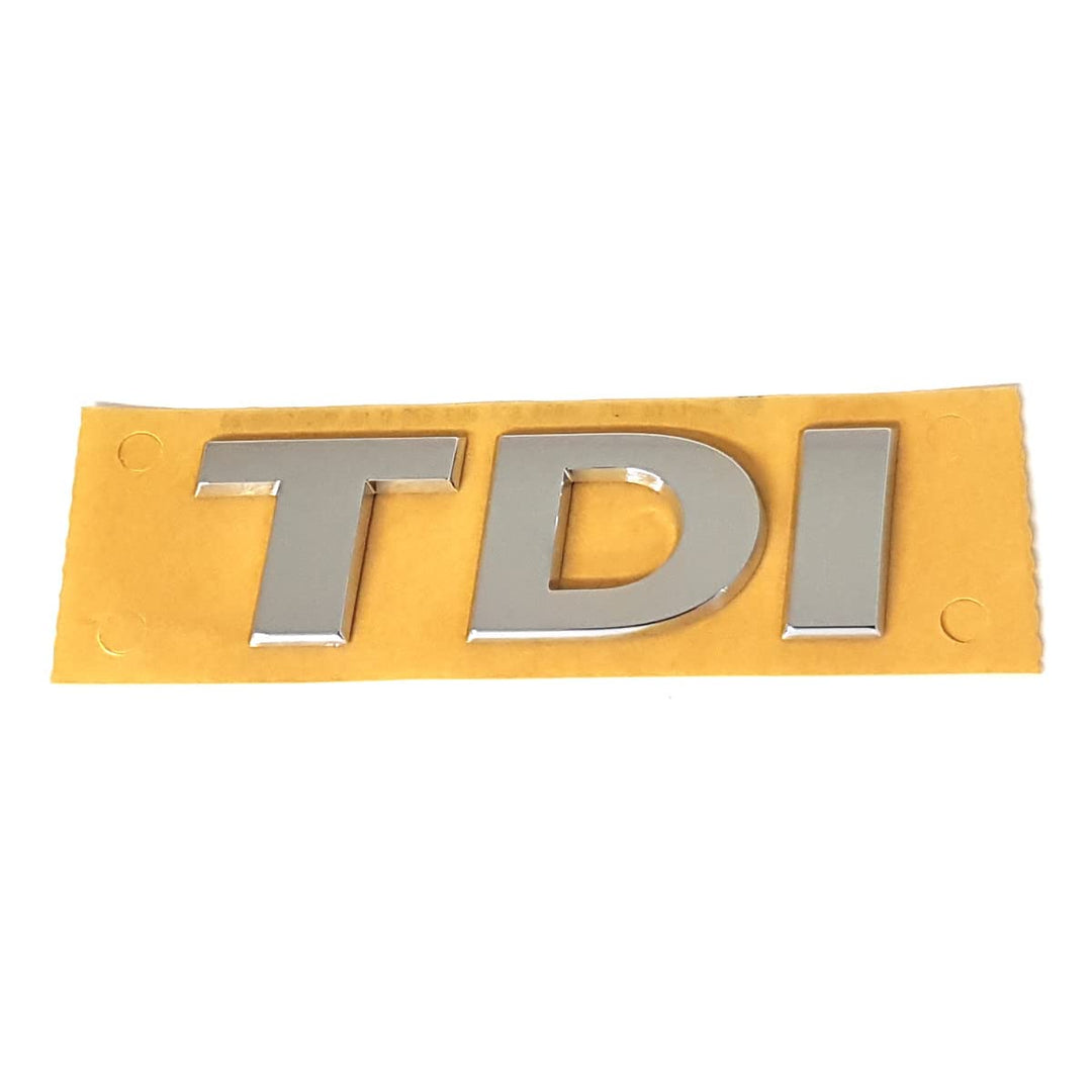Volkswagen 5G0853675D2ZZ Schriftzug TDI Logo Aufkleber Emblem, Chrom/Silber