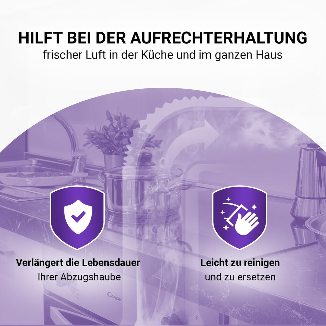 Viоks.pro 2x Aktivkohlefilter Kohlefilter für Dunstabzugshauben 210mm Ersatz für Bosch 00353121 DHZ5