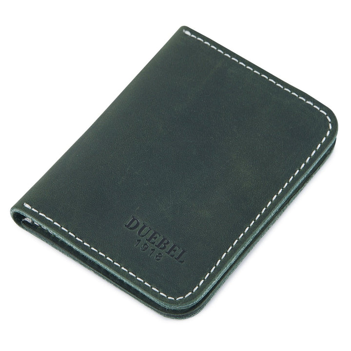 DUEBEL Herren Vollkorn Leder Bifold Reise Brieftaschen/Halter/Case/Protector, Grün