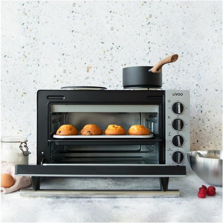 Livoo - Minibackofen 30 L mit Elektroplatten DOC211
