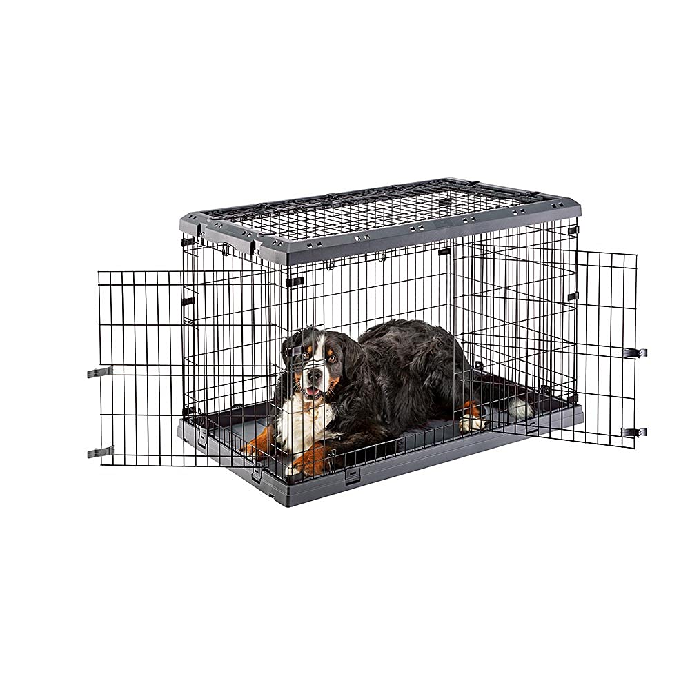 Ferplast Zusammenklappbarer Käfig für sehr grosse Hunde SUPERIOR 120 Metallzaun, mit Separator, Dopp