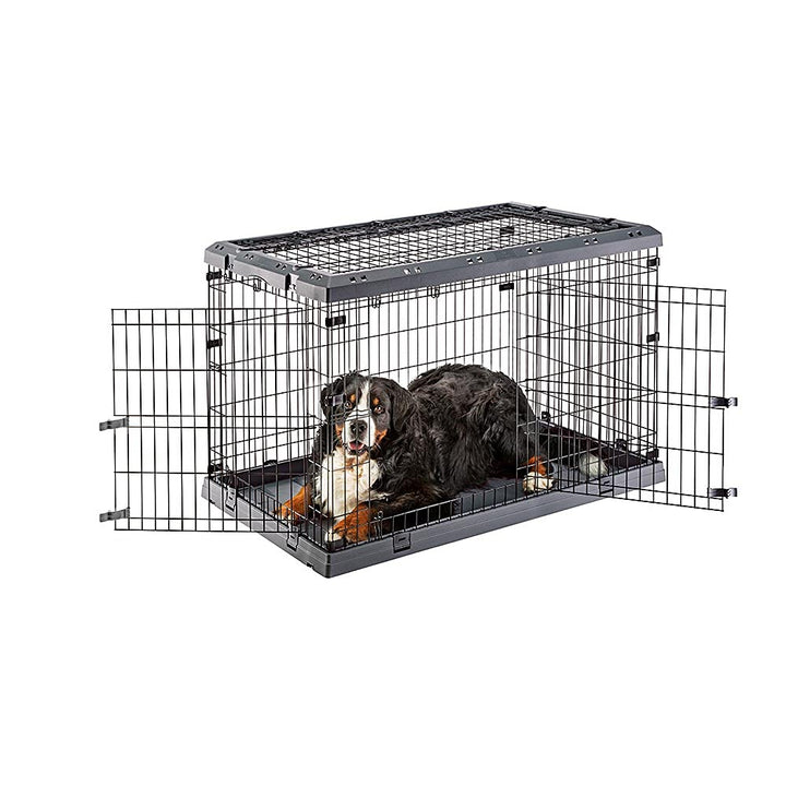Ferplast Zusammenklappbarer Käfig für sehr grosse Hunde SUPERIOR 120 Metallzaun, mit Separator, Dopp