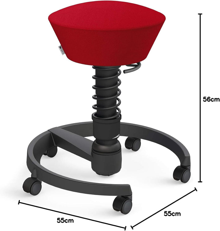 aeris Swopper – Ergonomischer Hocker – Bürohocker höhenverstellbar – Vielseitiger Schreibtischstuhl