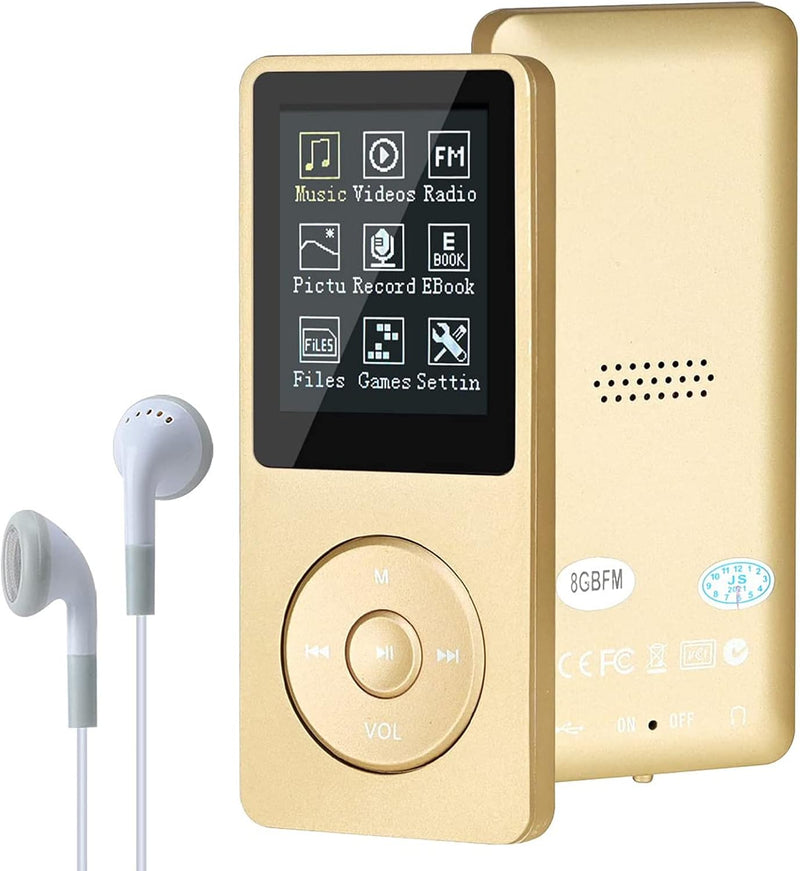 MP3-Player, MP3/MP4 digitaler Musik-Player, Lychee Upgrade, 8 GB, tragbarer HiFi-Sound, Musik-Player