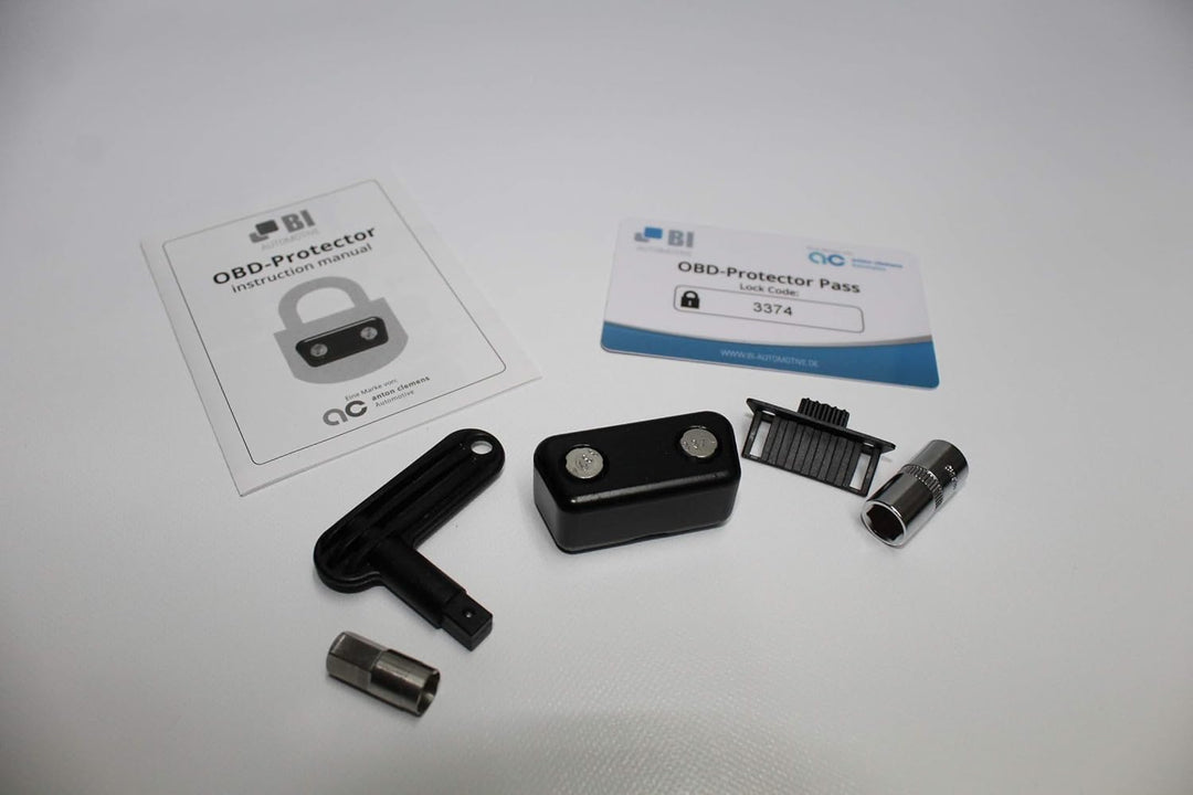 BI OBD Protector Diebstahlschutz Diebstahlsicherung Wegfahrsperre für OBD Buchse Abdeckung für OBD