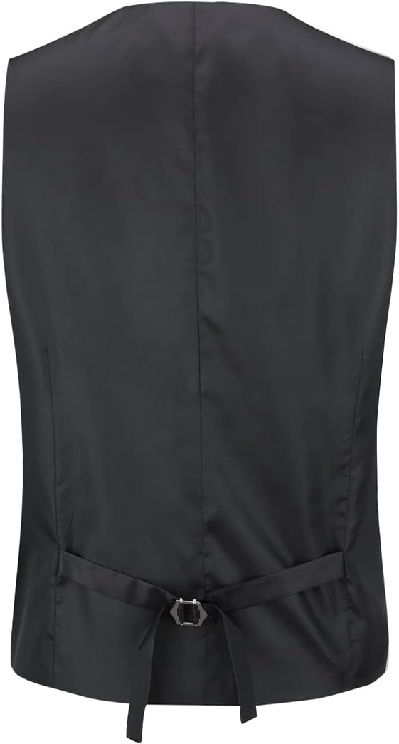 Sliktaa Herren 3 Teilig Anzüge Regular Fit Jacke Weste Hosenanzug für Business Sakko Hose Elastisch