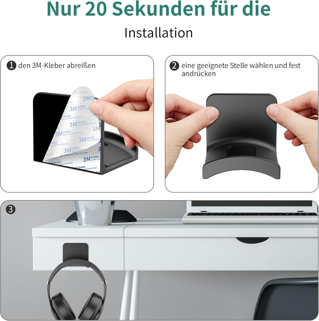 SPORTLINK Headset Halterung Halter - Universal Kopfhörer Haken Wandhalterung Ohrhörer Aufhänger mit