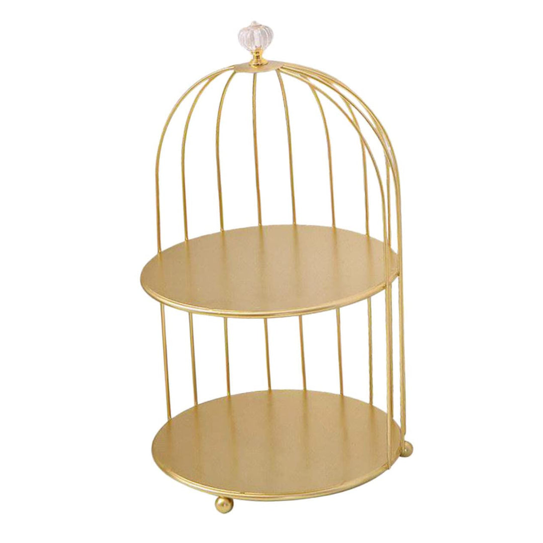 Cabilock Vogelkäfig-Lagerregal Cupcake-Ausstellungsständer Cupcake-Ständer Cupcake-Topper Kommode Or