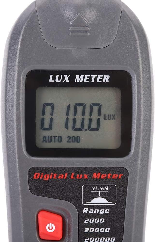 TOPINCN Handheld Digital Electronic Luxmeter Lichtmesser Illuminometer Photometer mit 200.000