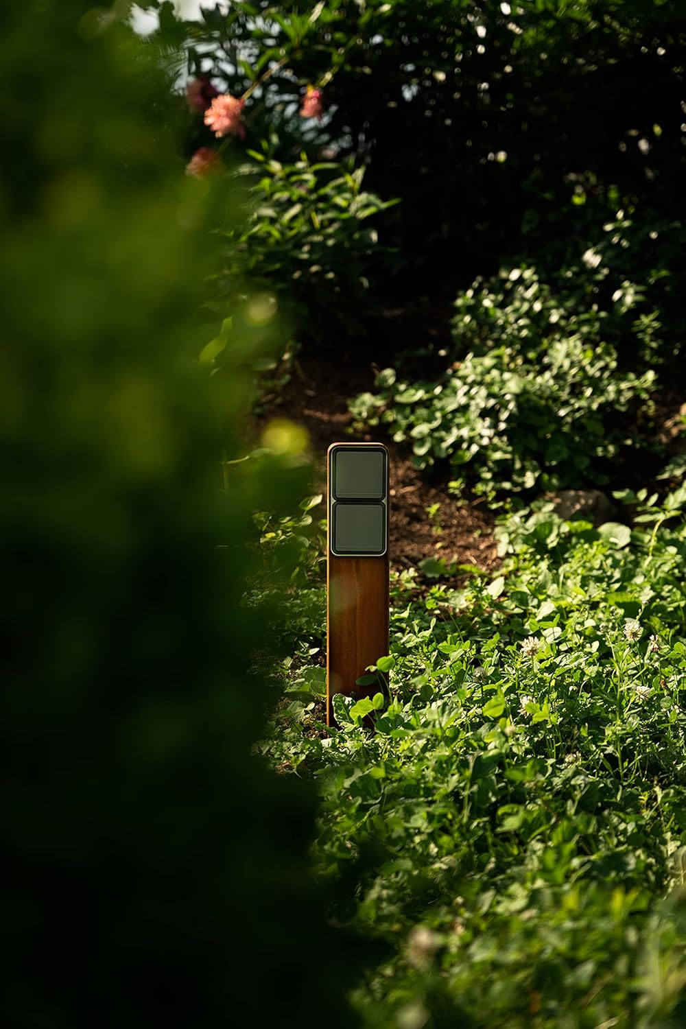MG-Elektro Steckdosensäule (Corten) | Aussensteckdose wetterfest IP55, Rost, Modernes Design & Premi