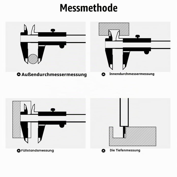 0-300 mm Messschieber,Kohlenstoffreicher Stahl Präzisions Messschieber mit hoher Messgenauigkeit zum