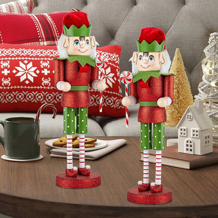 Weihnachtsdekoration Nussknacker,Nussknacker Figur - 38 cm Festlicher Tischdekoration Für Kamin Wohn