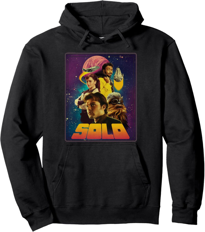 Star Wars Han Solo Movie Four Heroes Poster Pullover Hoodie