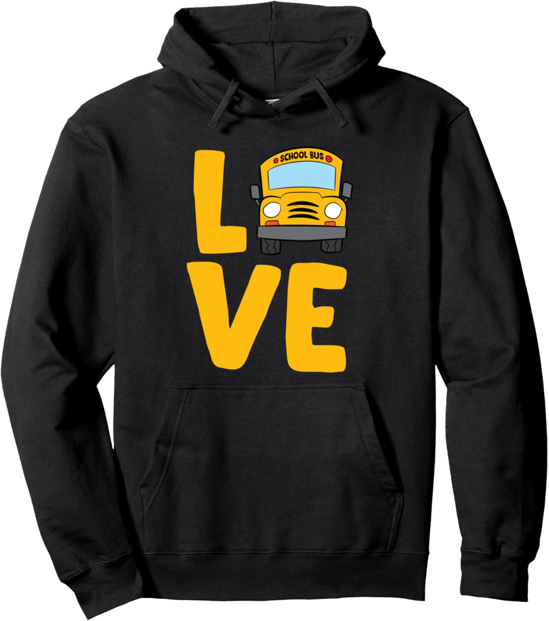 Liebe Schulbusfahrer Schulbus Busfahrer Pullover Hoodie