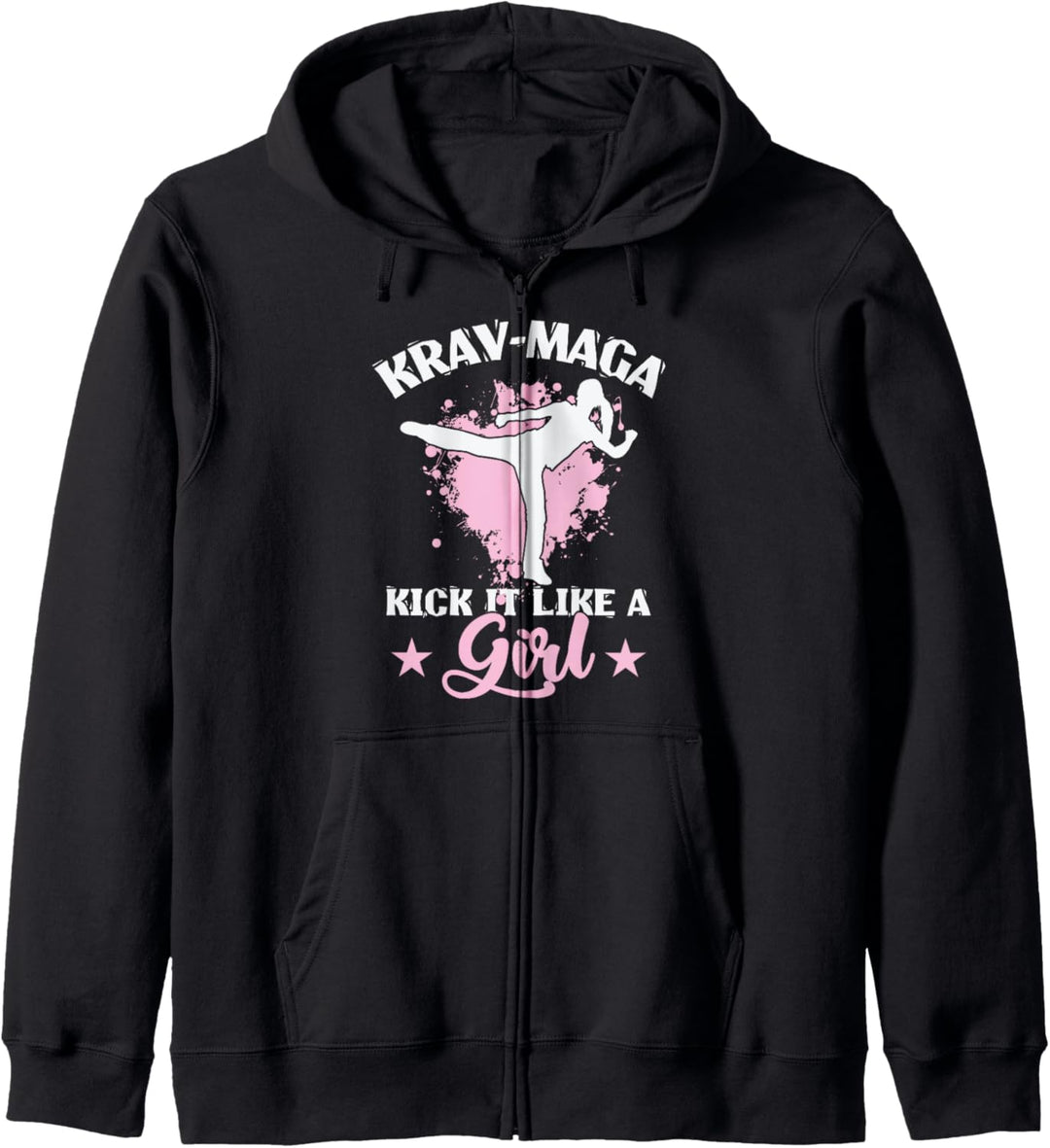 Krav Maga trainiert wie ein Mädchen Kapuzenjacke