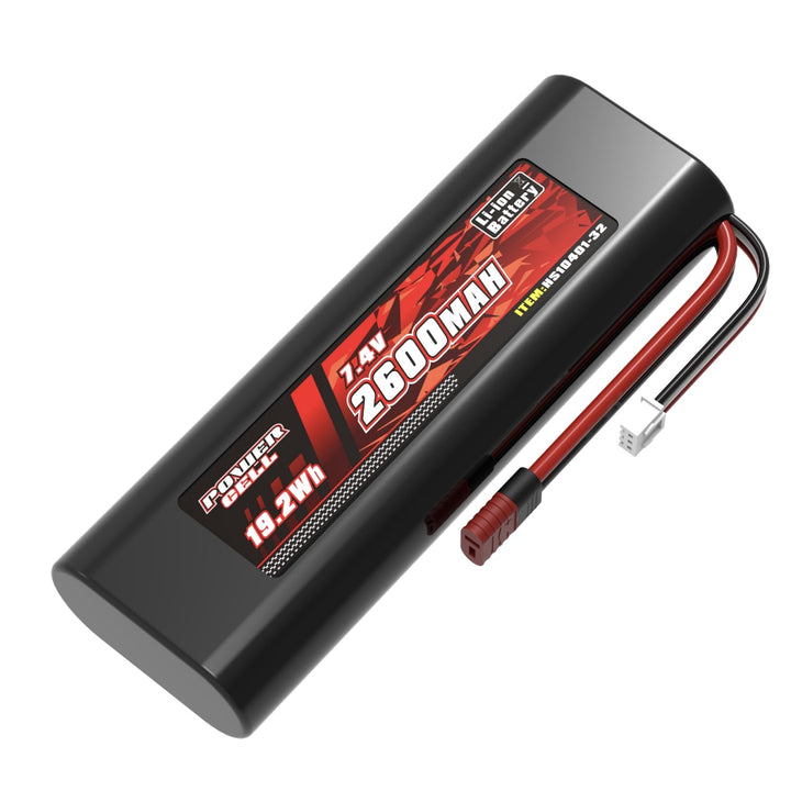 RC Car Upgrade Accessories, 2S 7.4V 2600mAh Lithium-ion Battery, Spare Parts RC Battery for 1/10 HS1