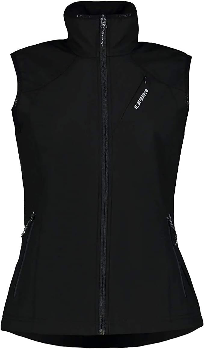 ICEPEAK Damen Brush SOFTSHELL Vest 36 Schwarz
