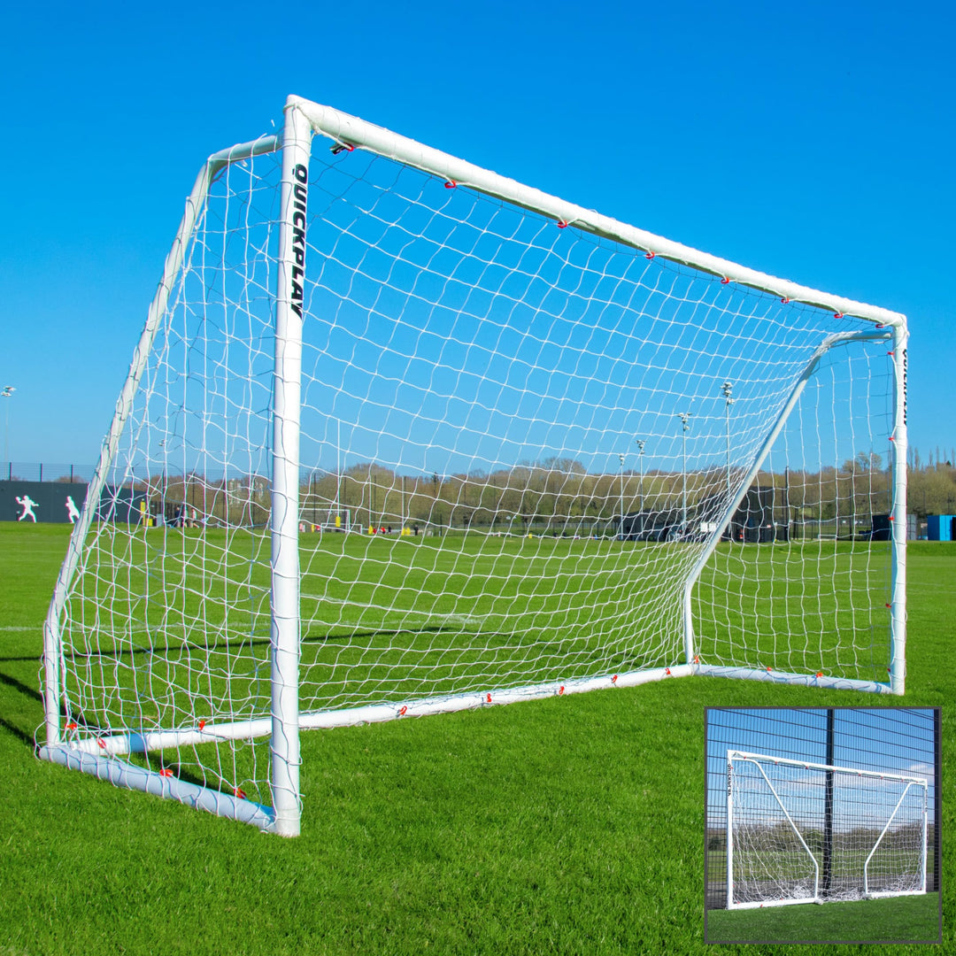 QUICKPLAY Q-Fold Match Fussballtor für Garten Kinder und Erwachsene | 30 Sekunden faltbares für einf
