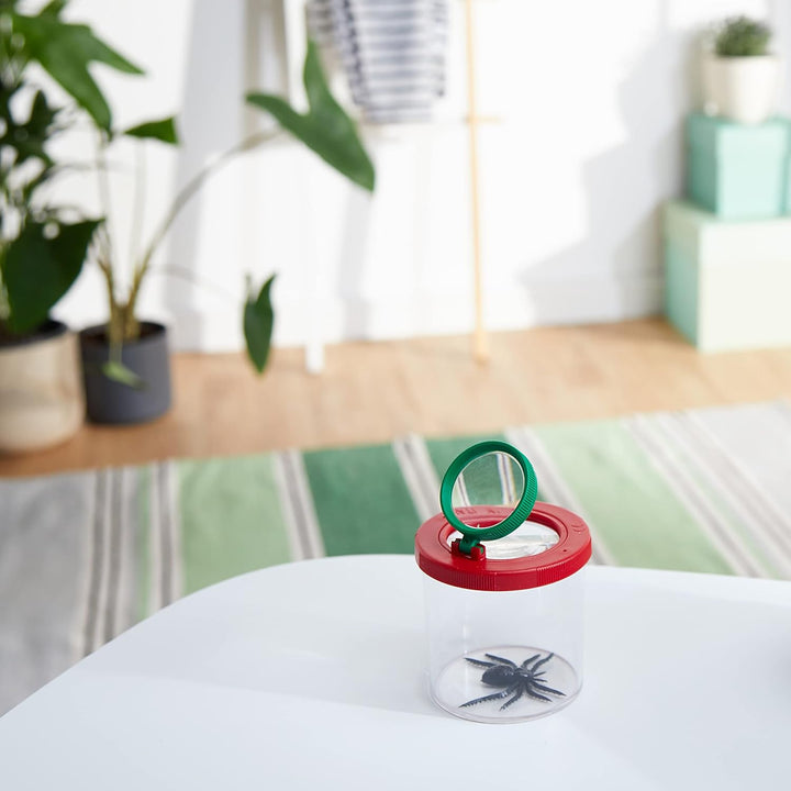 Navir 8020E Becherlupe 75mm mit Doppellupe, Sichtglas für Insekten, Insektenbeobachten, Lupendose fü
