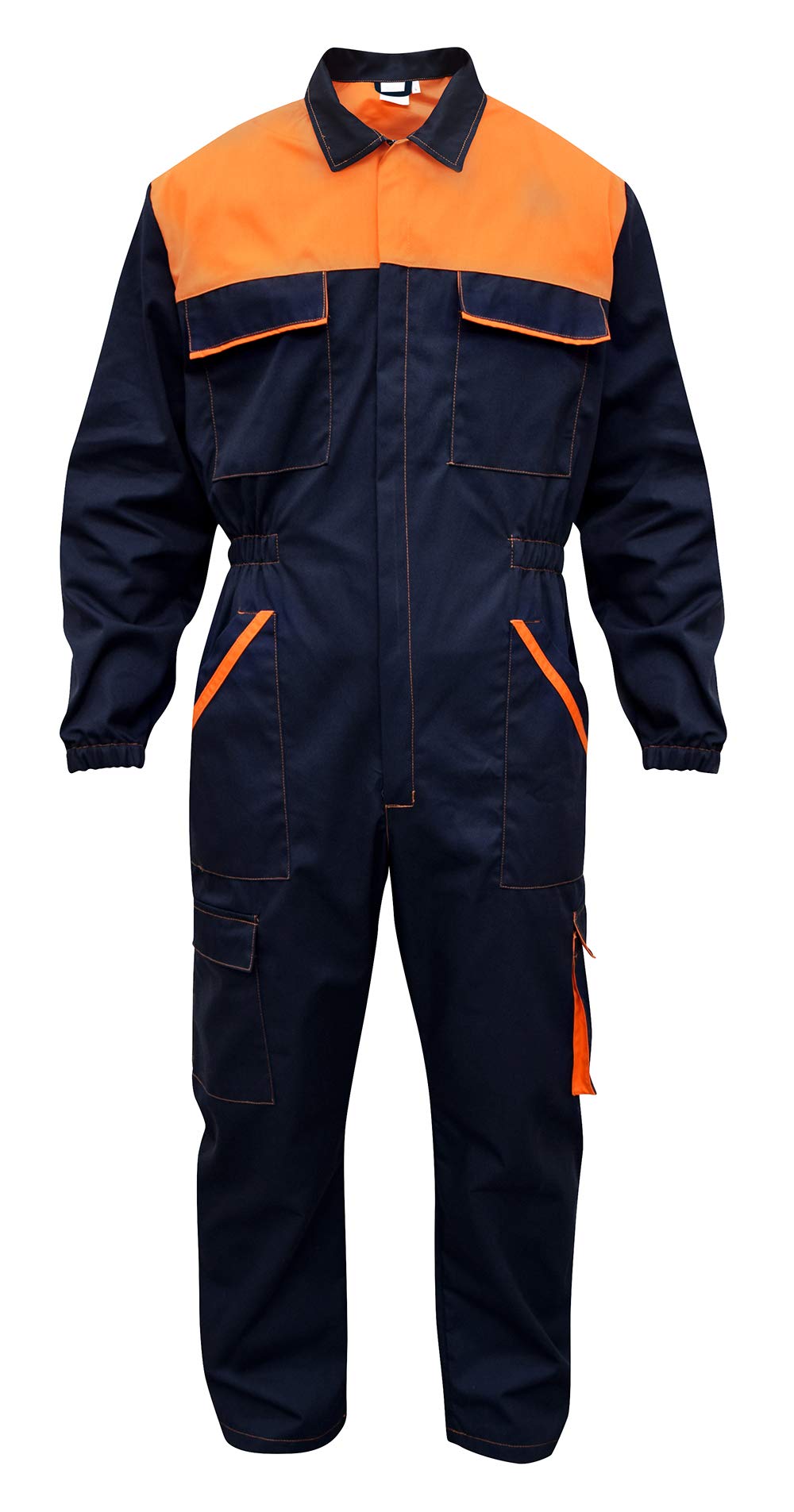 C.B.F. Balducci Group Arbeitsanzug mit Mehreren Taschen Arbeitsanzug M Blau / Orange, M Blau / Orang