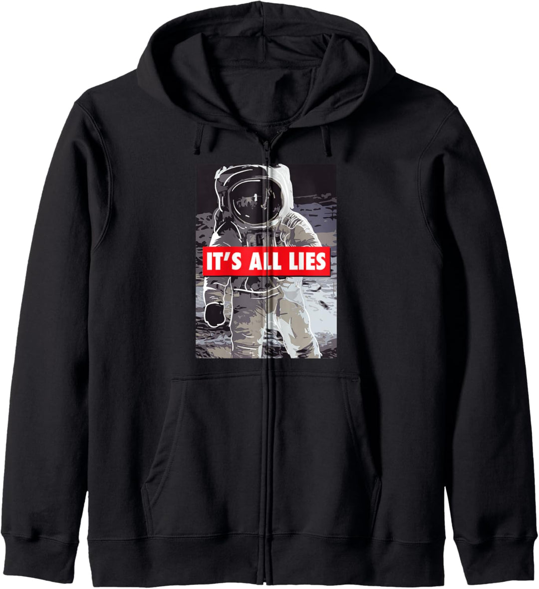 Fake Mondlandung Geschenk für einen Verschwörungstheoretiker Kapuzenjacke