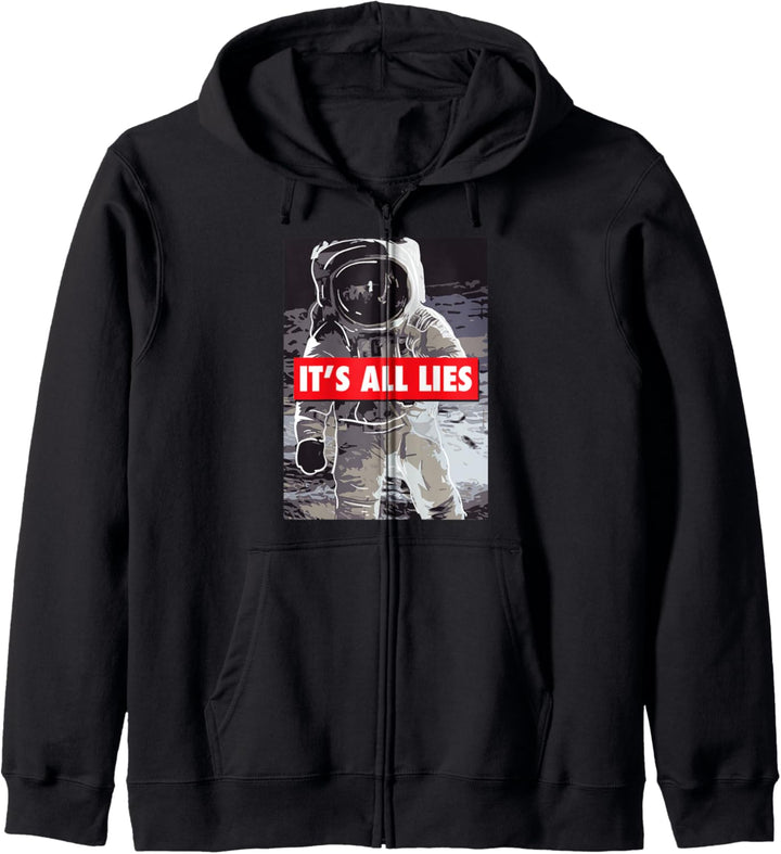 Fake Mondlandung Geschenk für einen Verschwörungstheoretiker Kapuzenjacke