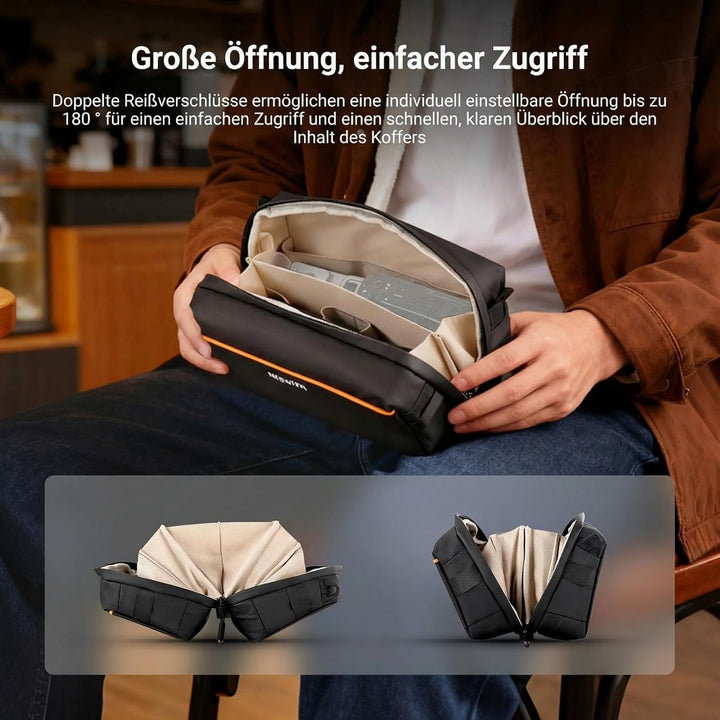 NEEWER Tech Tasche, spritzwassergeschützte Tech Pouch Organizer Kabeltasche, Reisetasche mit Mehrere