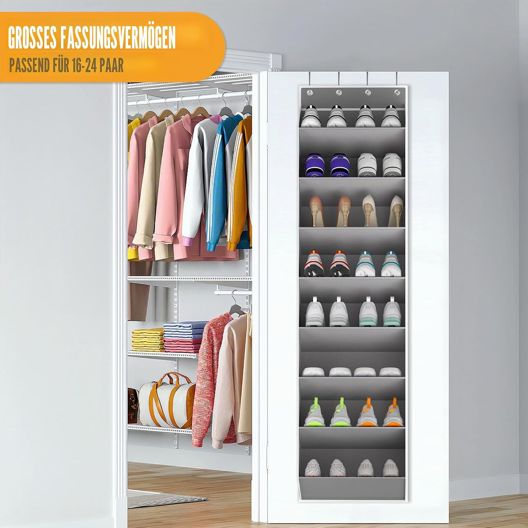 über der Tür schuhorganizer hängend mit 8 grossen tiefen Taschen Schuhregal Tür, Schmal schuhregal t